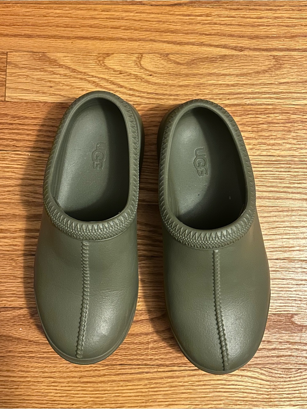 UGG Women’s Tasman X Olive Green Slip-On Clogs Size 8